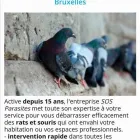 Entreprises 1 image SOS-PARASITES overige reiniging van gebouwen; industriële reiniging dans Koekelberg BBR